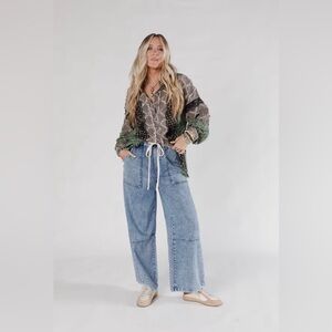 Listicle Wide Leg Drawstring Pants
